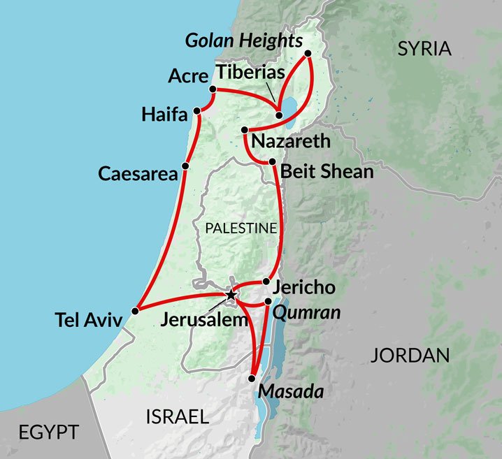 Biblical Israel Map Tr143 Maplarge 